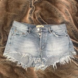 Free People jean shorts